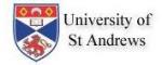 University of St Andrews Economics logo